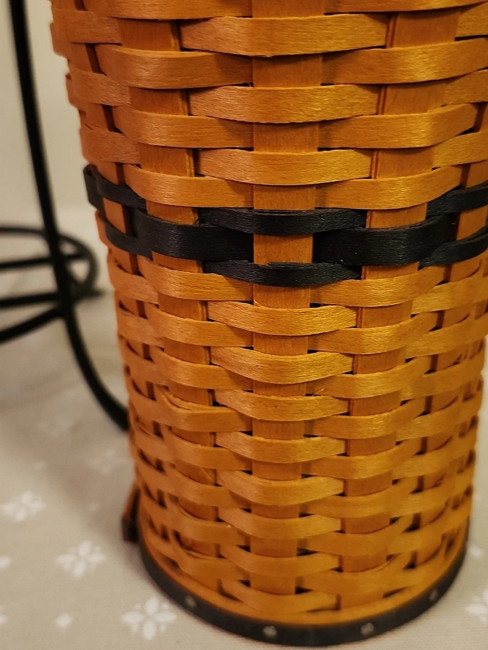 Longaberger Collectors Club JW Miniature Umbrella Basket With Stand
